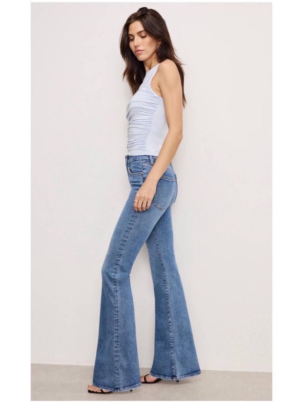 Good American Good Legs Flare Jeans Size 14